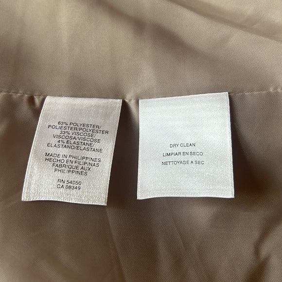 Jones New York Tan stretch blazer - size 14w - Picture 9 of 9